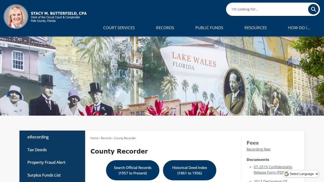 County Recorder | Polk County Clerk, FL